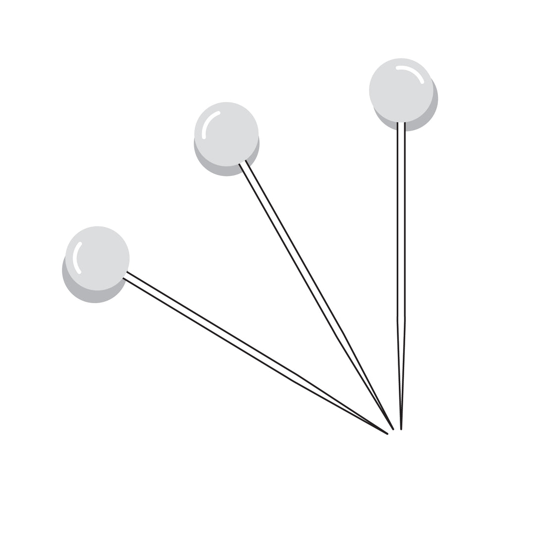 Pearl-head pins