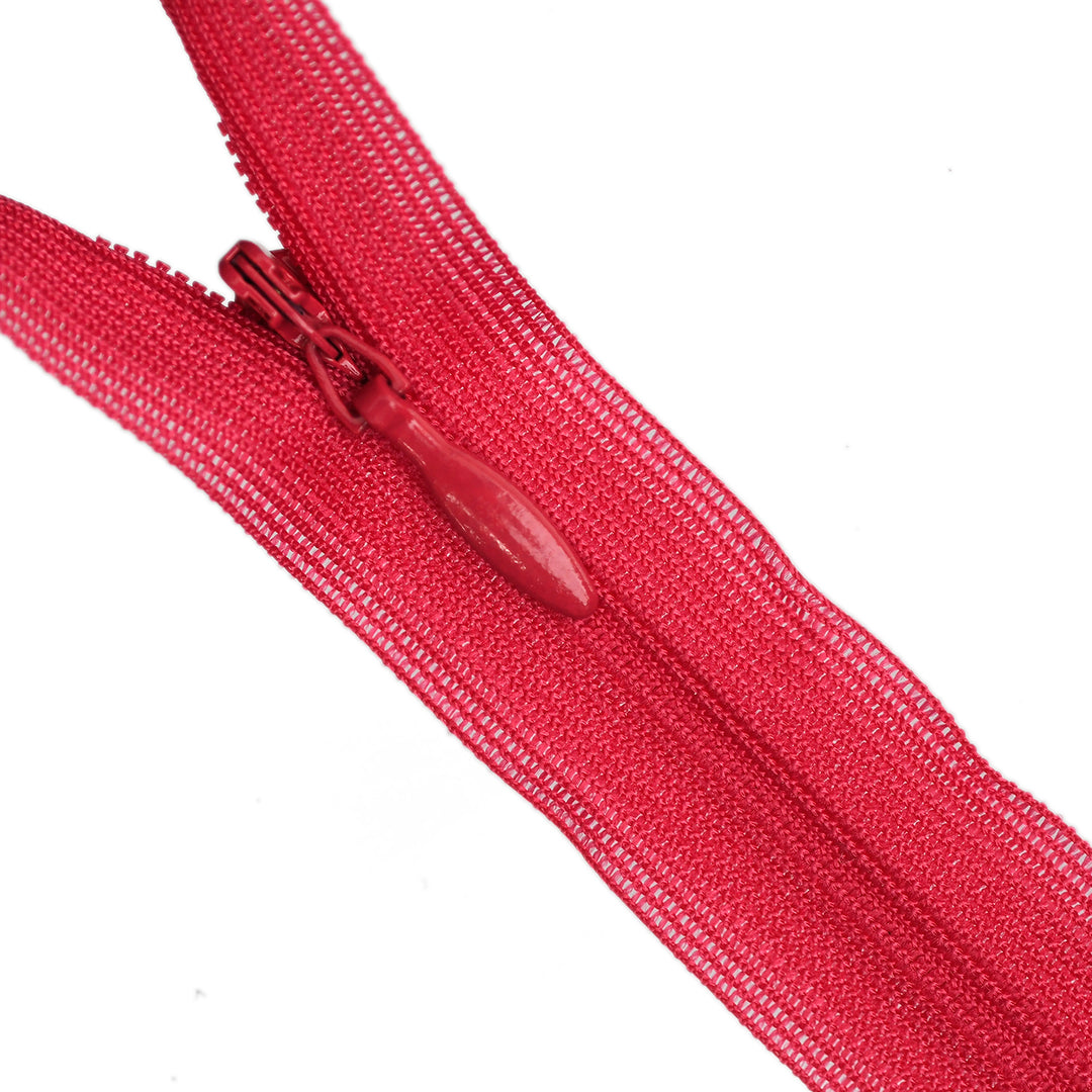 red invisible zipper