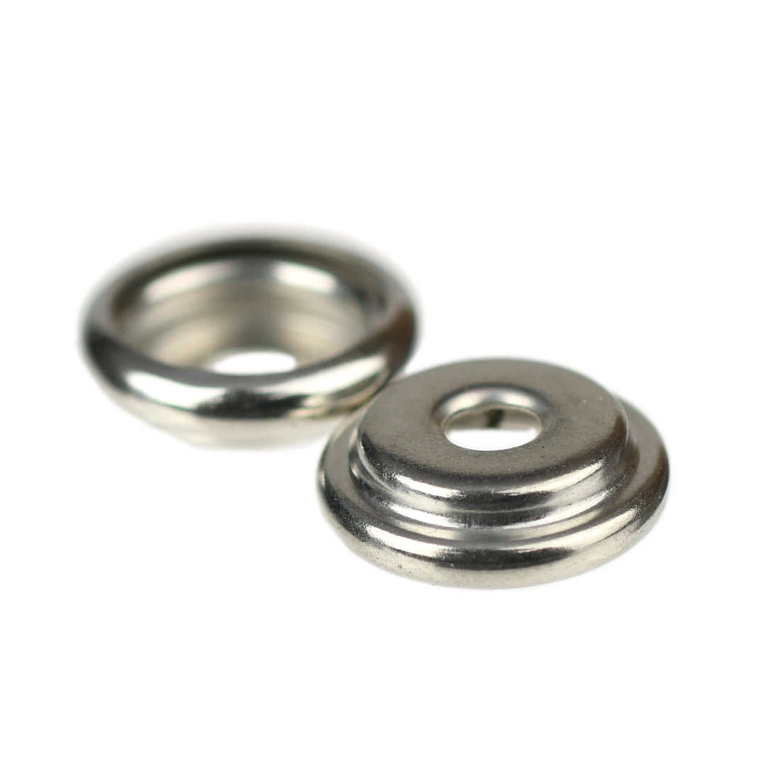 14MM METAL SNAP SOCKET NICKEL