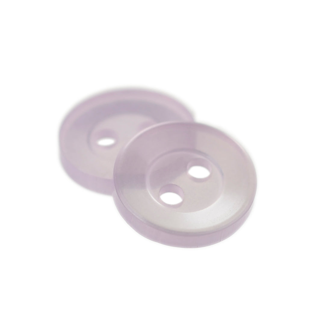 TWO-HOLE WIDE BEVEL RIM BUTTON LILAC