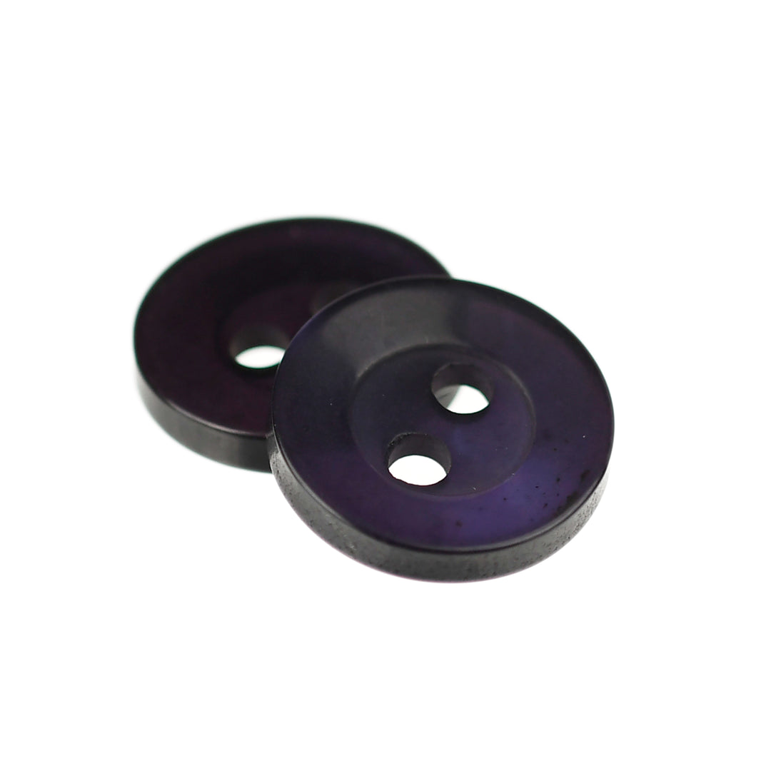 TWO-HOLE WIDE BEVEL RIM BUTTON PURPLE