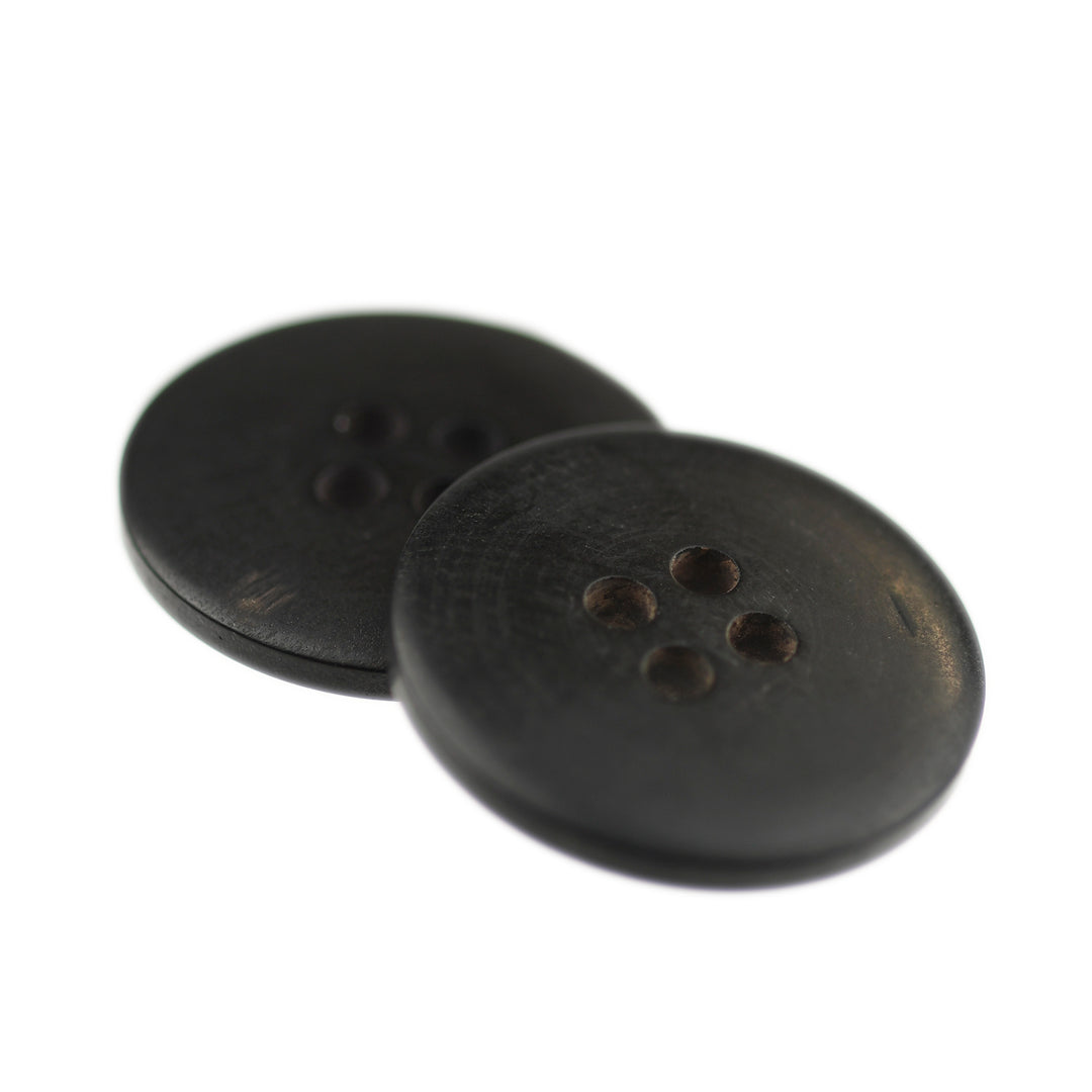 FOUR-HOLE FLAT BUTTON MATTE BLACK