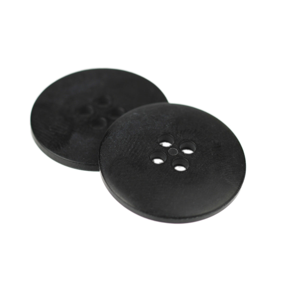 FOUR-HOLE FLAT BUTTON MATTE BLACK