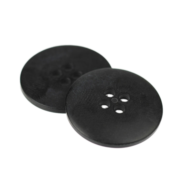 FOUR-HOLE FLAT BUTTON MATTE BLACK