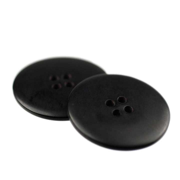 FOUR-HOLE FLAT BUTTON MATTE BLACK