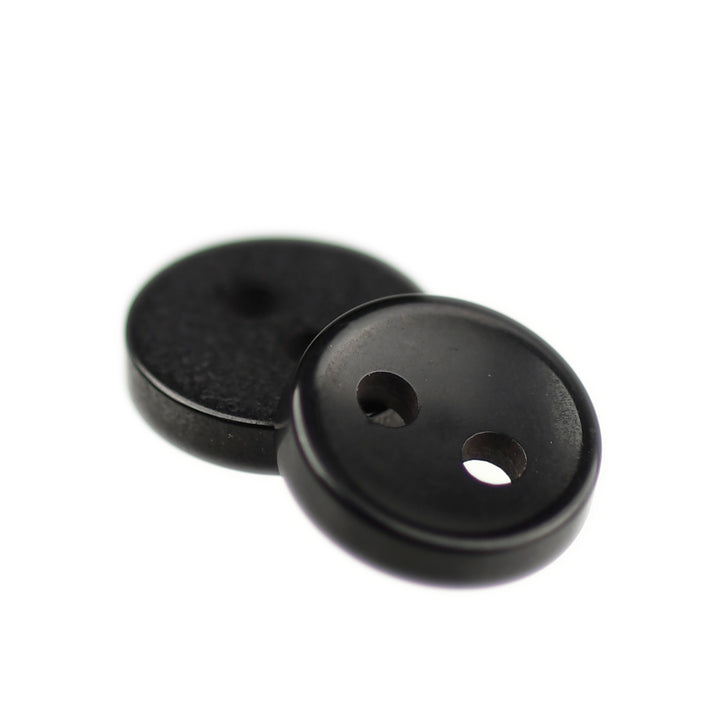 TWO-HOLE NARROW RIM BUTTON BLACK