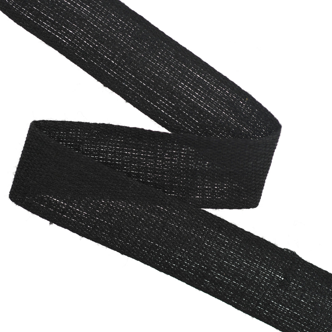 100% COTTON HANGING TAPE BLACK