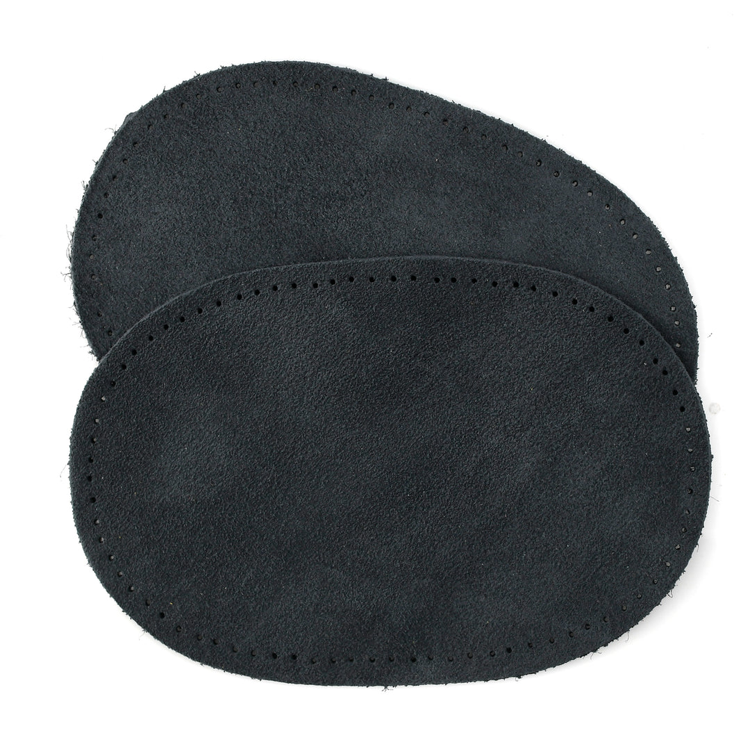 AUSTRALIAN-MADE SUEDE ELBOW PATCHES COL CHARCOAL