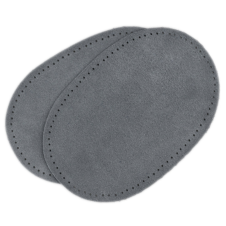 AUSTRALIAN-MADE SUEDE ELBOW PATCHES COL GREY