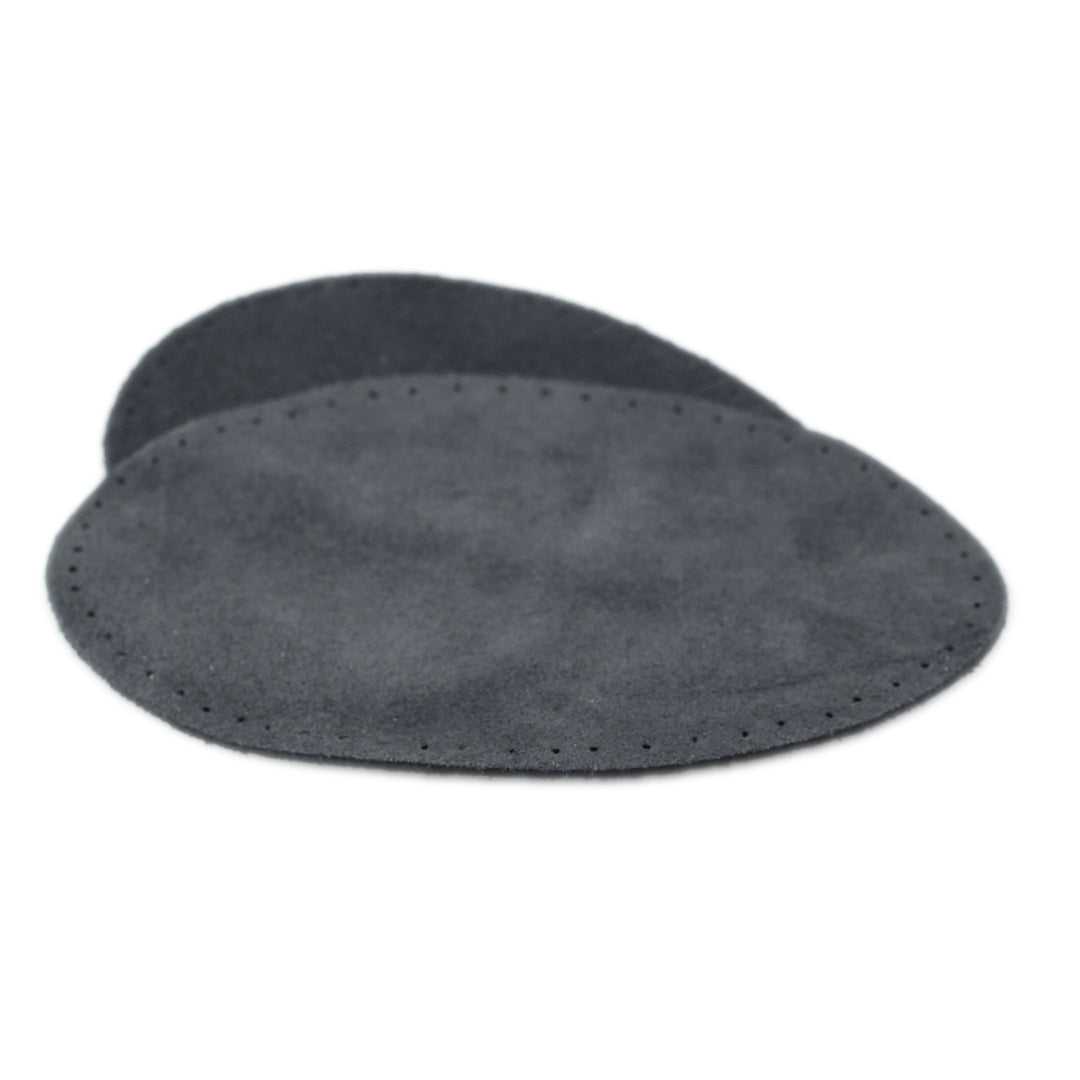 AUSTRALIAN-MADE SUEDE ELBOW PATCHES COL CHARCOAL