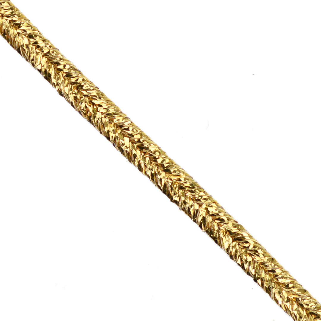 3MM FLAT METALLIC BRAID 30M CARD GOLD