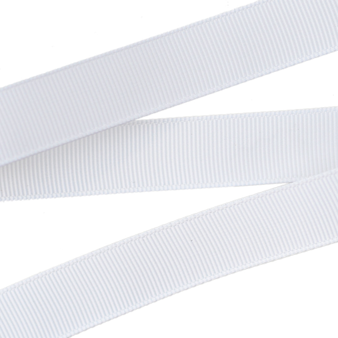 POLYESTER GROSGRAIN - WHITE