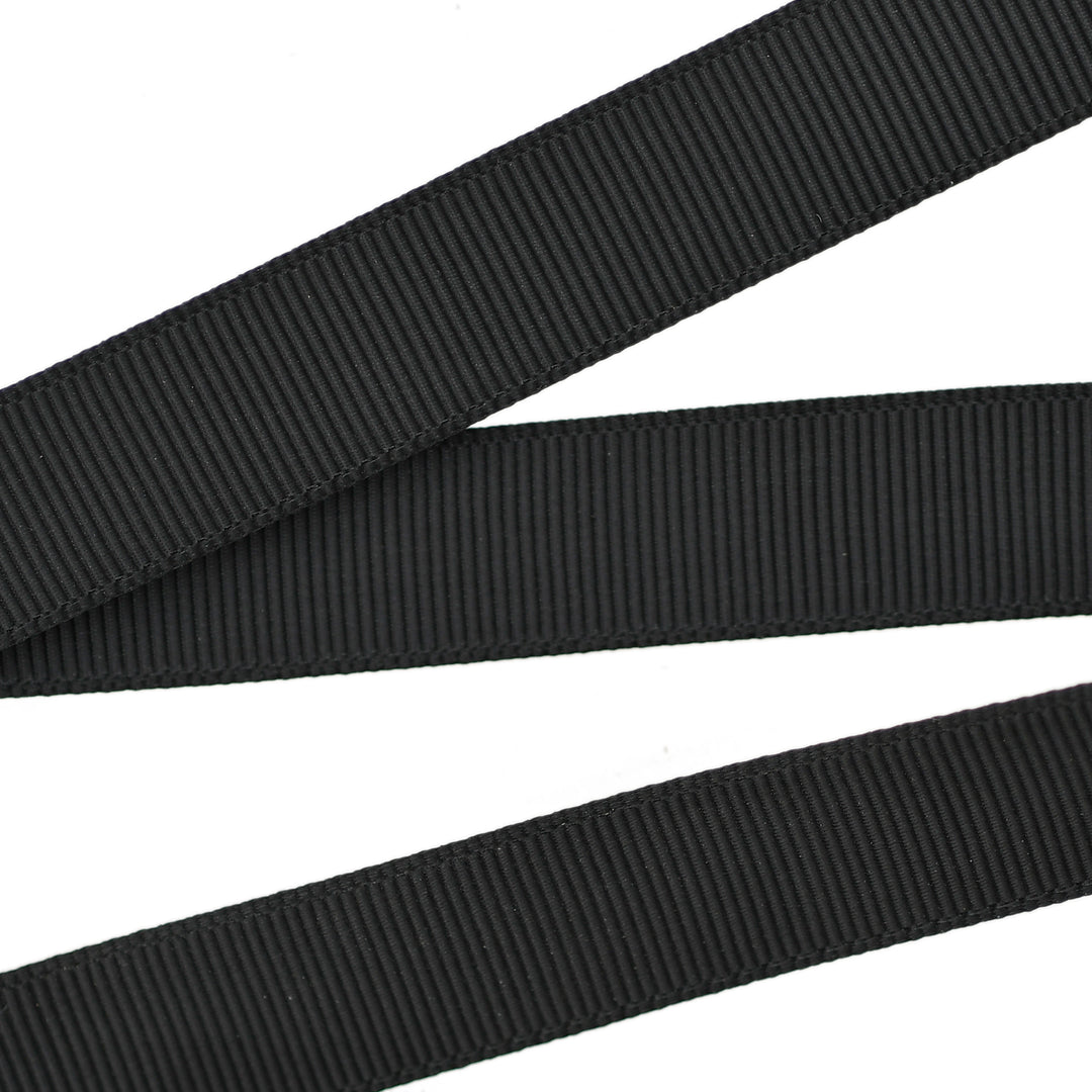 POLYESTER GROSGRAIN - BLACK