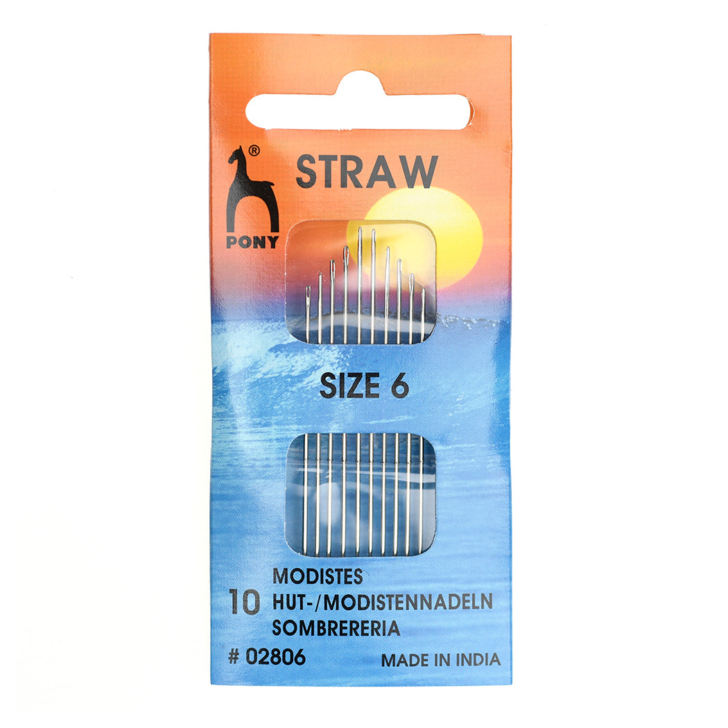 PONY HAND-SEWING NEEDLES: STRAW/ MILLINERS