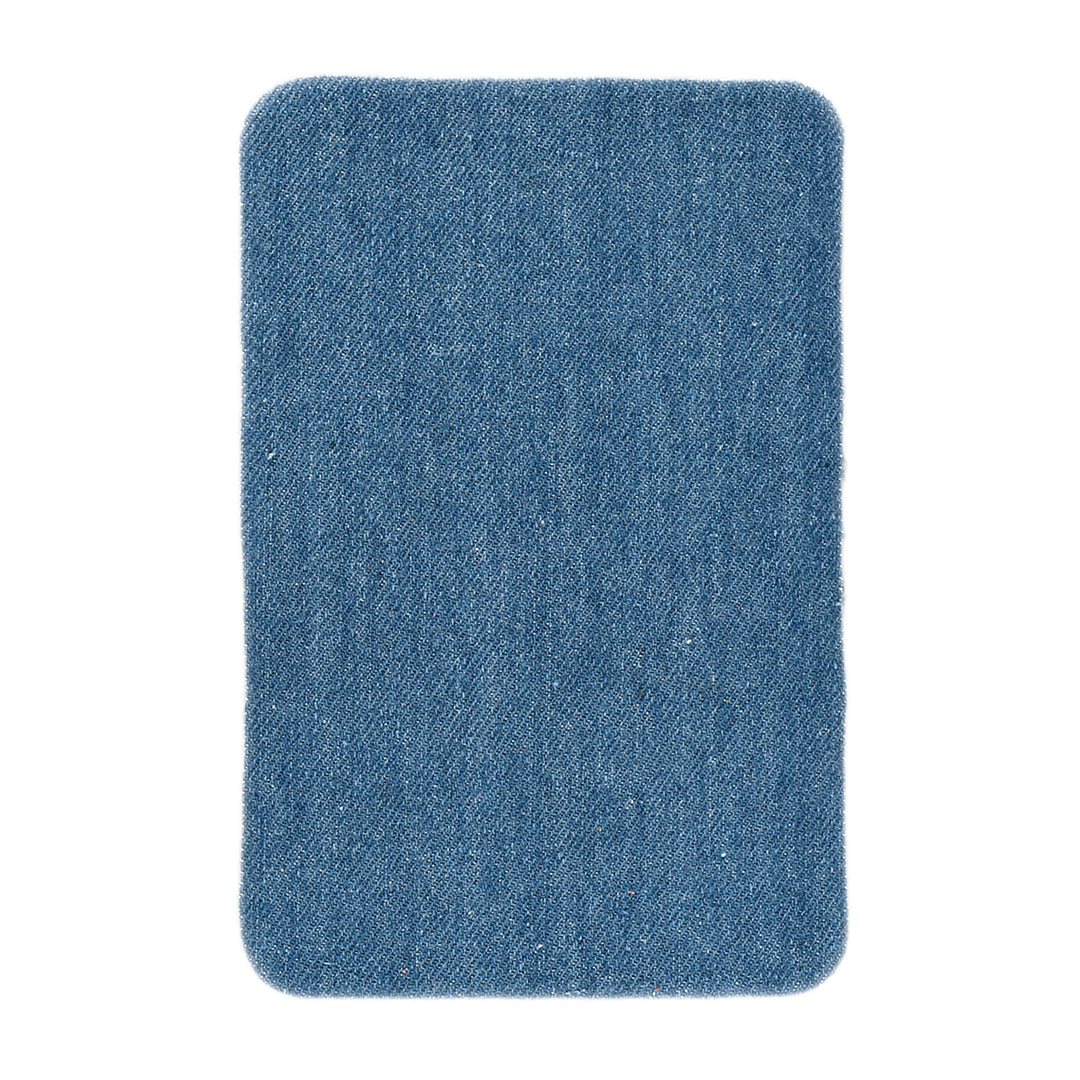 IRON-ON PATCHES PACK 2 LIGHT BLUE DENIM