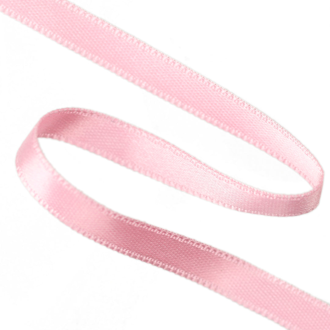 FRENCH DOUBLE-SIDED SATIN RIBBON 25M ROLL - DEEP PINK