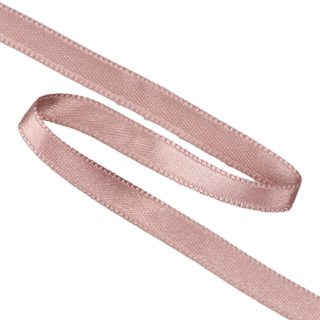 FRENCH DOUBLE-SIDED SATIN RIBBON 25M ROLL - COLONIAL ROSE