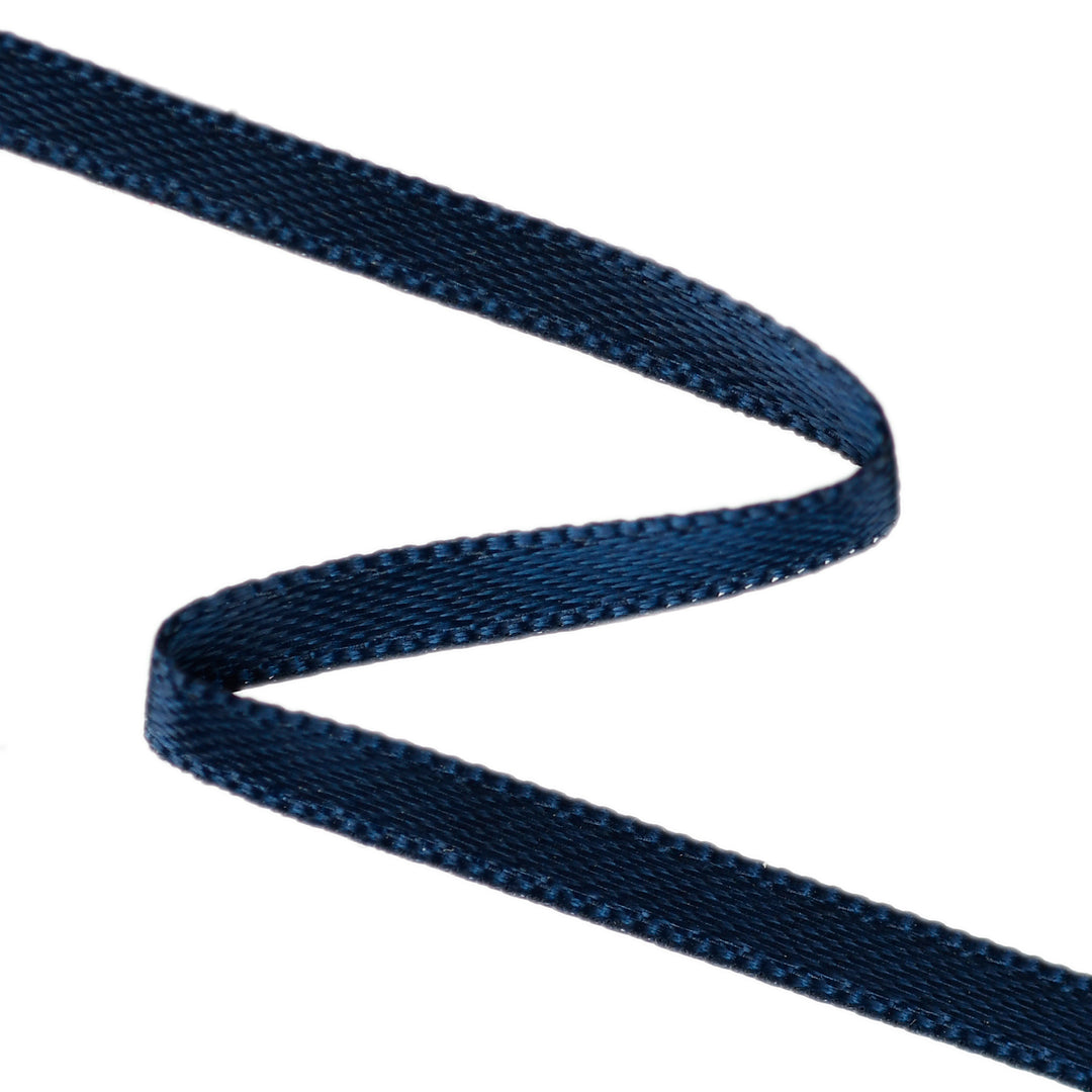 DOUBLE-SIDED SATIN RIBBON - DARK NAVY (PEACOAT)