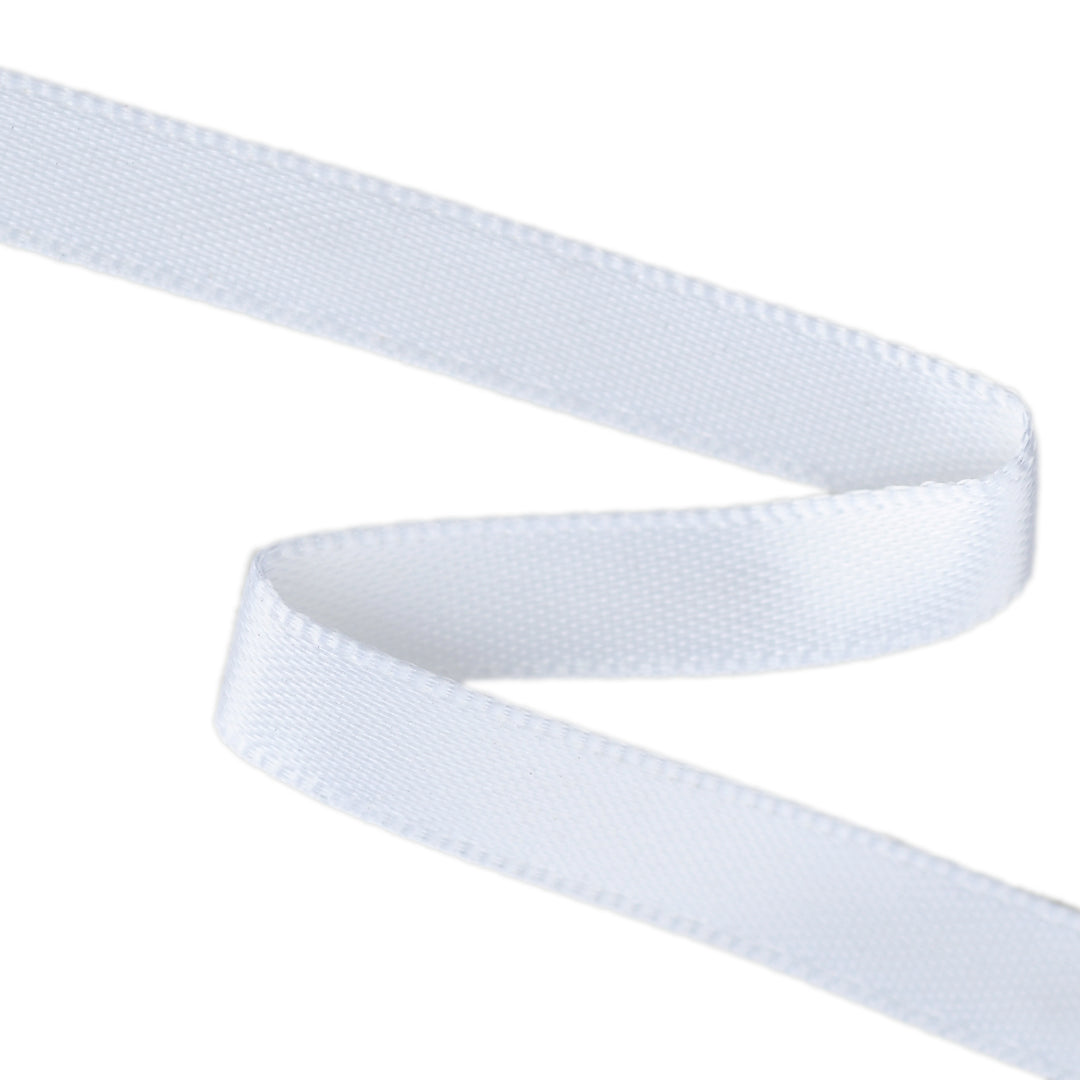 DOUBLE-SIDED SATIN RIBBON - WHITE