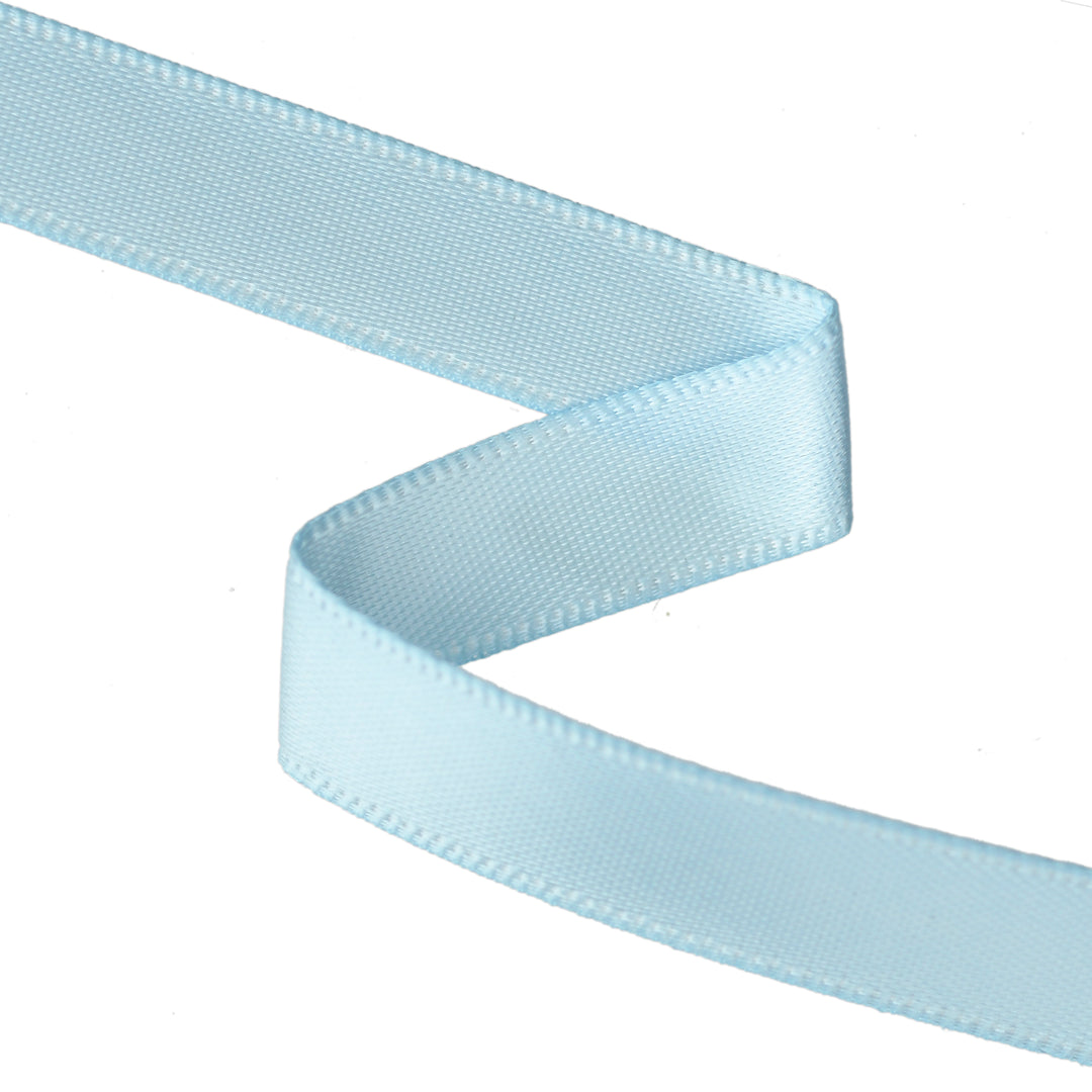 DOUBLE-SIDED SATIN RIBBON - PALE BLUE