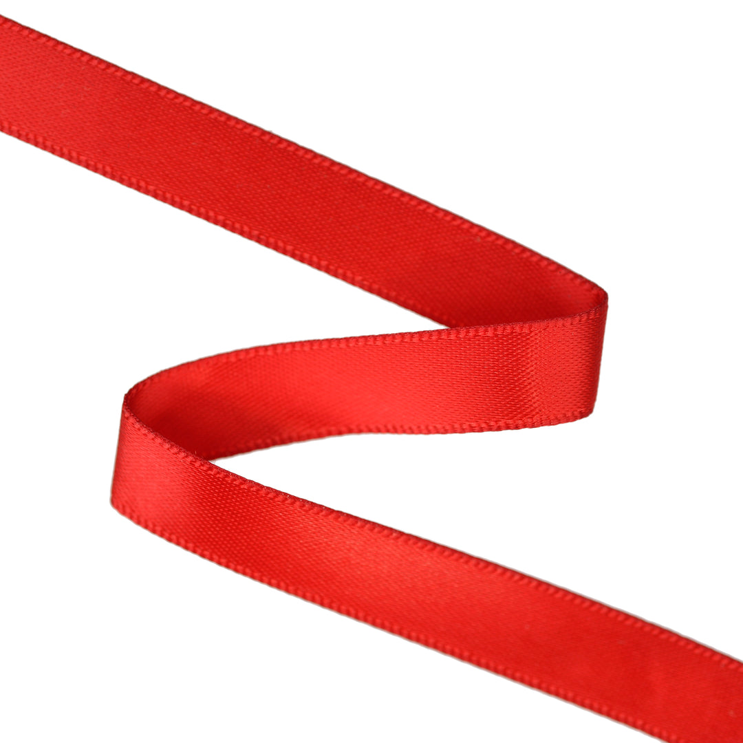 DOUBLE-SIDED SATIN RIBBON - RED