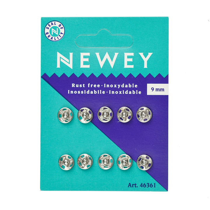 NEWEY SNAP FASTENERS NICKEL