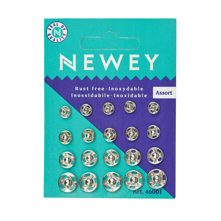 NEWEY SNAP FASTENERS NICKEL