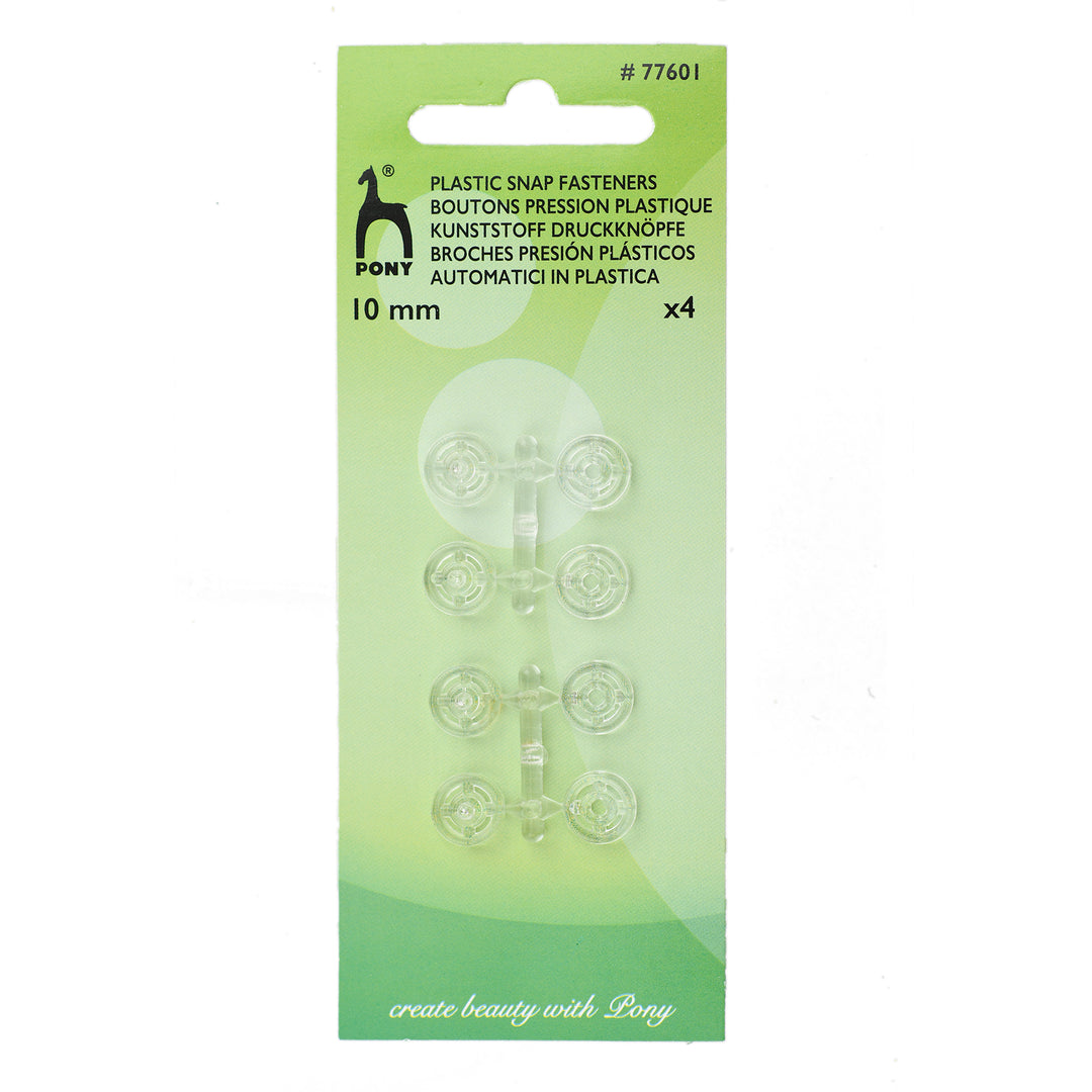 CLEAR SNAP FASTENERS