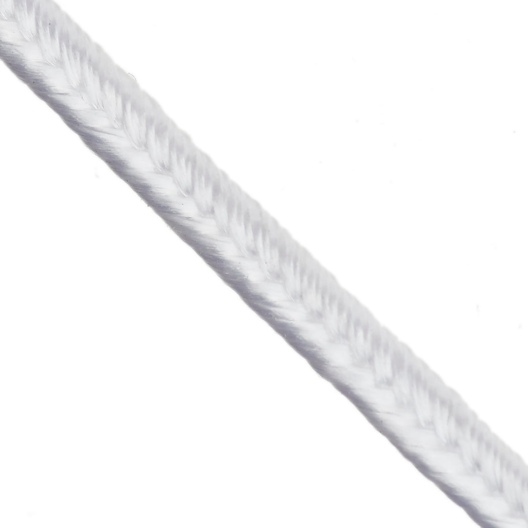 3MM FLAT BRAID 50M CARD WHITE