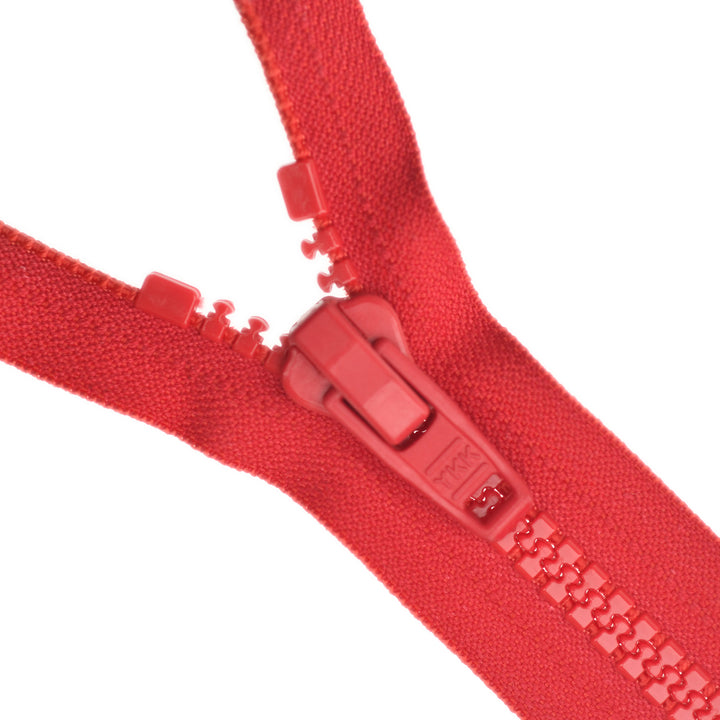 CHUNKY NO.10 OPEN-END ZIP COL 519 RED