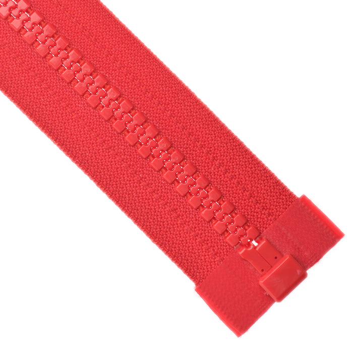 CHUNKY NO.10 OPEN-END ZIP COL 519 RED