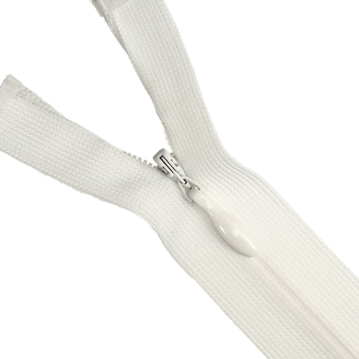 INVISIBLE OPEN-END ZIP COL 030 LIGHT IVORY/ OFF-WHITE