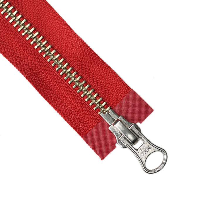 YKK METAL OPEN-END, TWO-WAY ZIP NO.5 NICKEL COL 519