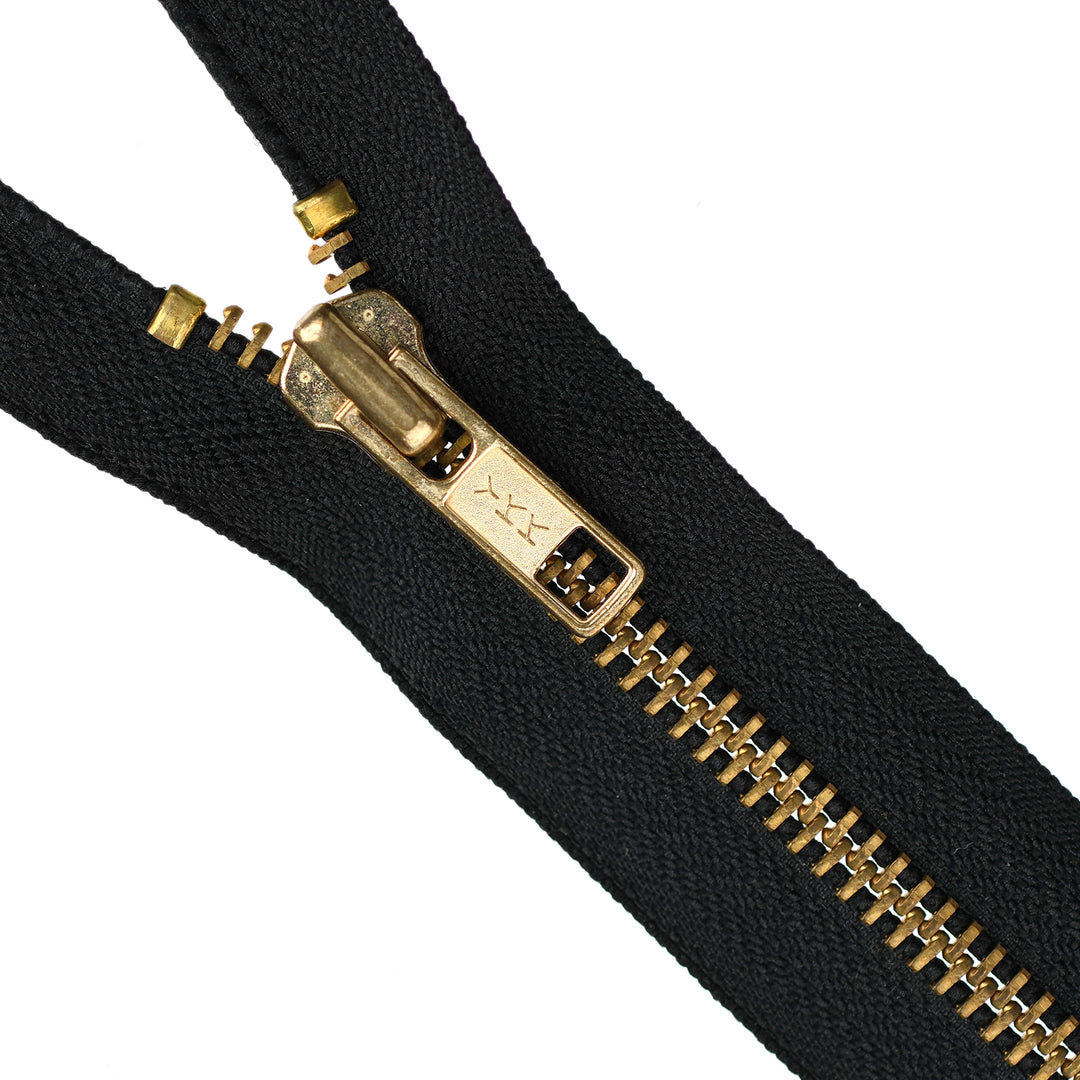 Metallic YKK No.5 Open End Zippers 50cm.